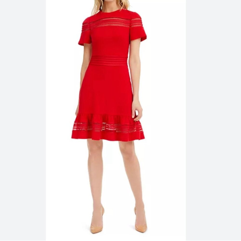 Michael Kors Knee Length Party/Cocktail‎ Short Sleeve Dresses XS